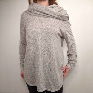 Vanilla Bay Cowl Neck Gray Pullover Sweater